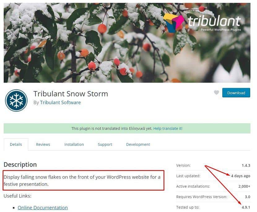 TRIBULANT SNOW STORM WORDPRESS REPOSITORY